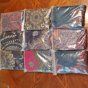 9 Dashiki style long skirts 100%Rayon, NWOT